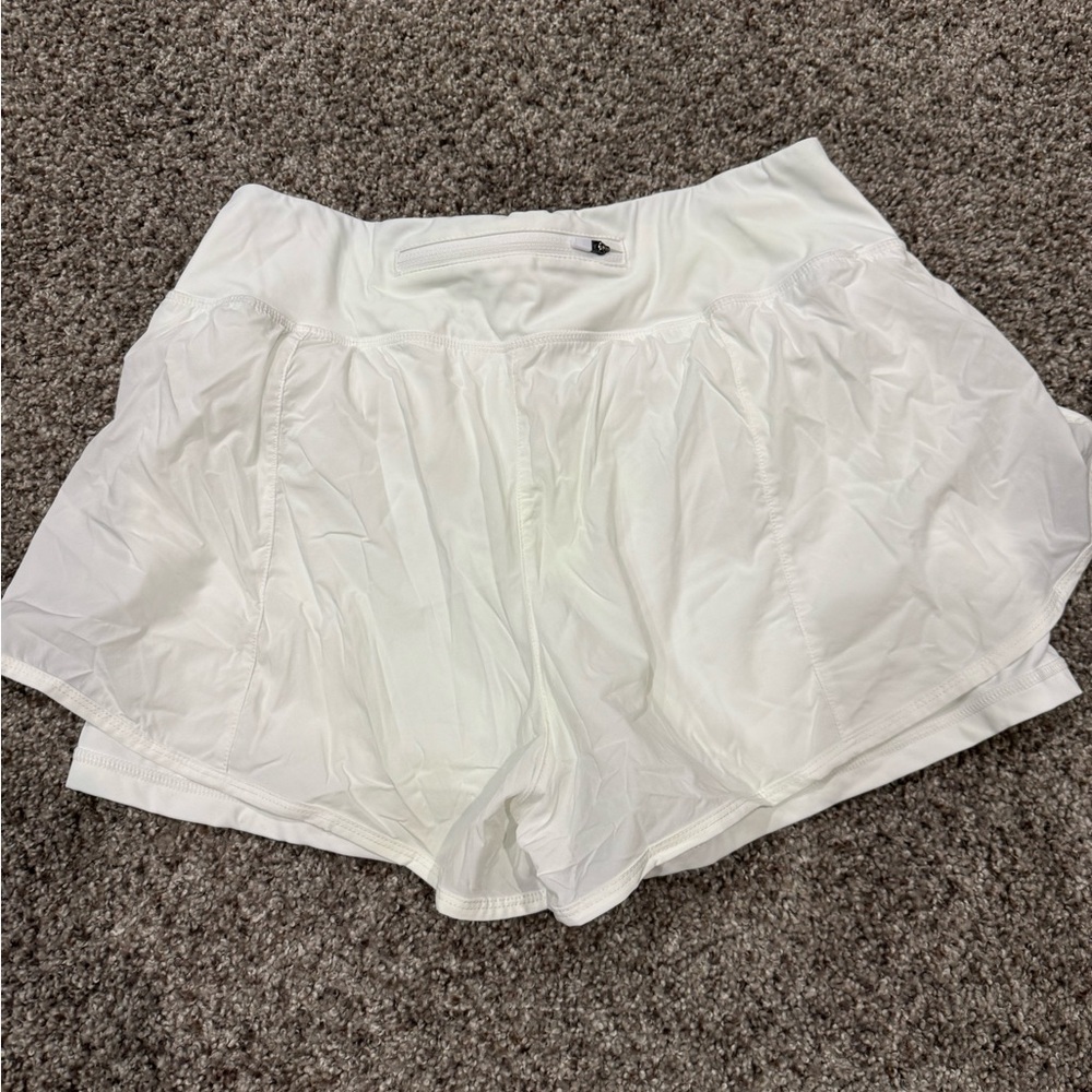 Women's White Athletic Shorts